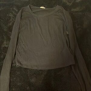 Black Long Sleeve Garage Top